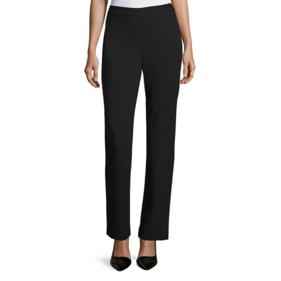 Lafayette 148 Black Wool Blend Mid Rise Bootcut Trouser 2 - Picture 1 of 11